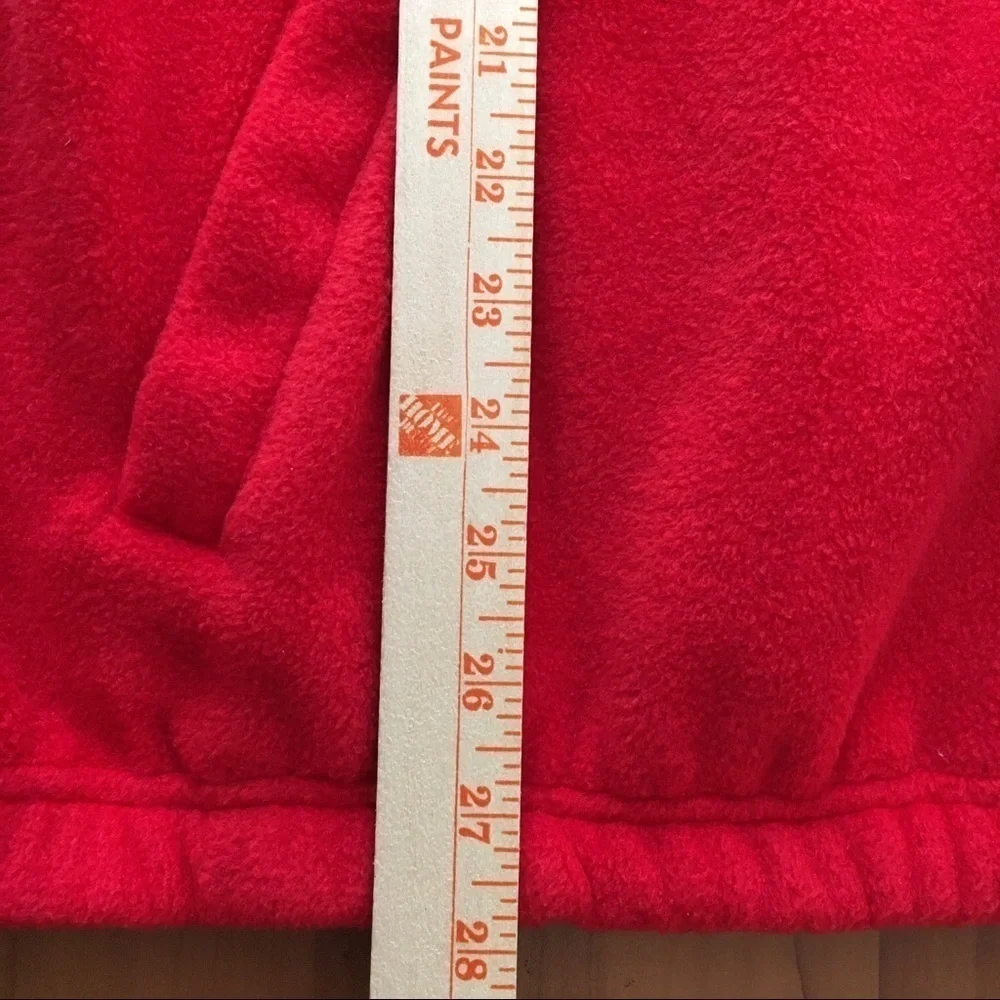Olympics Salt Lake 2002 Red Sleeveless Full Zip Warm Fleece Vest Mens Sz L